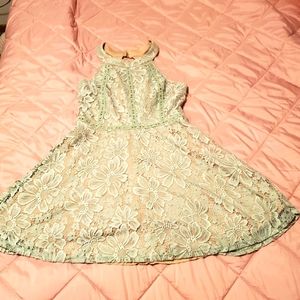 Light Green Short Dress